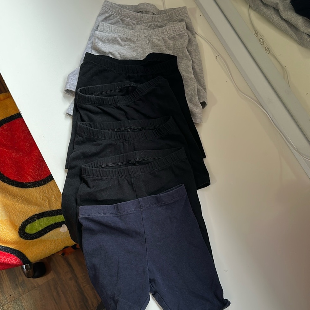 Kids Gray and Black Shorts Set